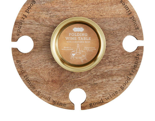 Mudpie - Folding Wine Tray