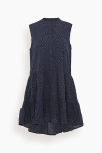 APIECE APART Almada Shirt Dress in ink - women's dress - alternate view