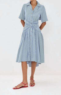Rosie Assoulin - Tie Shirt Midi Dress
