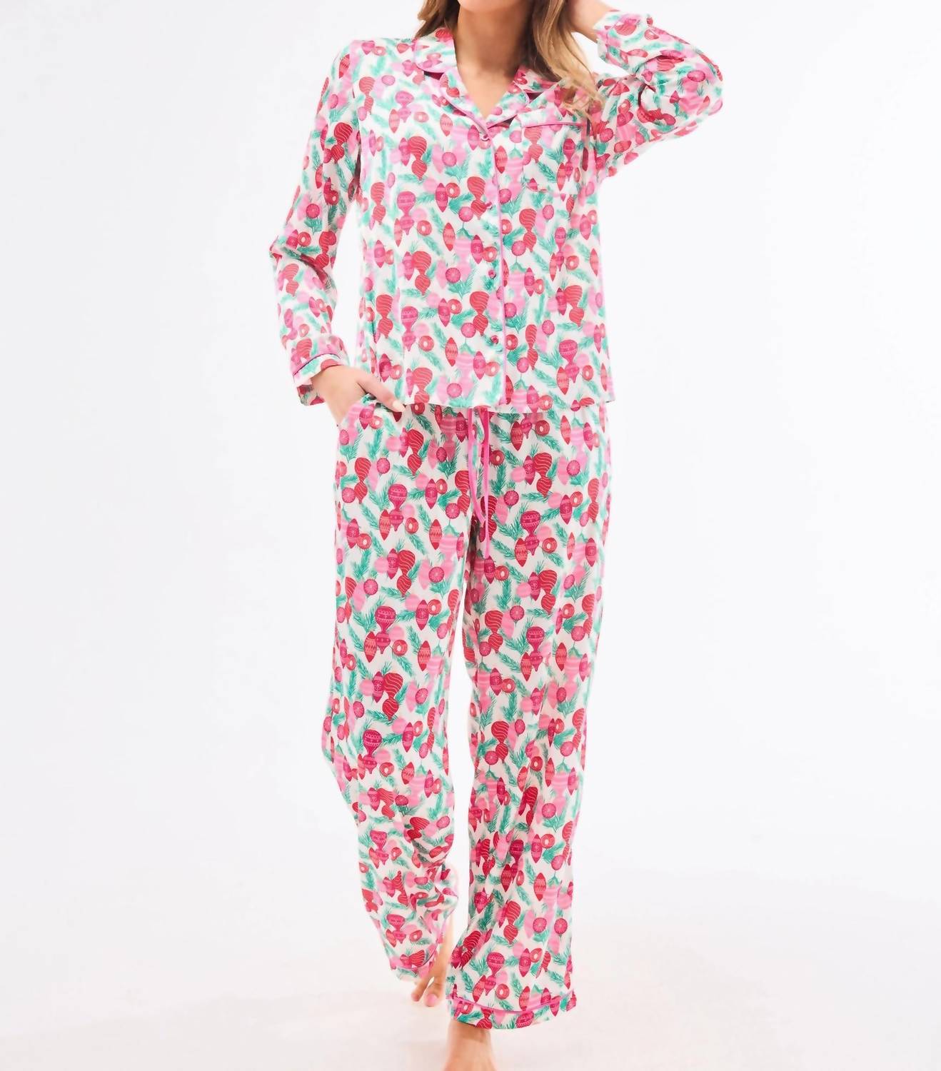 Mary Square - Trim The Tree Pajama Set