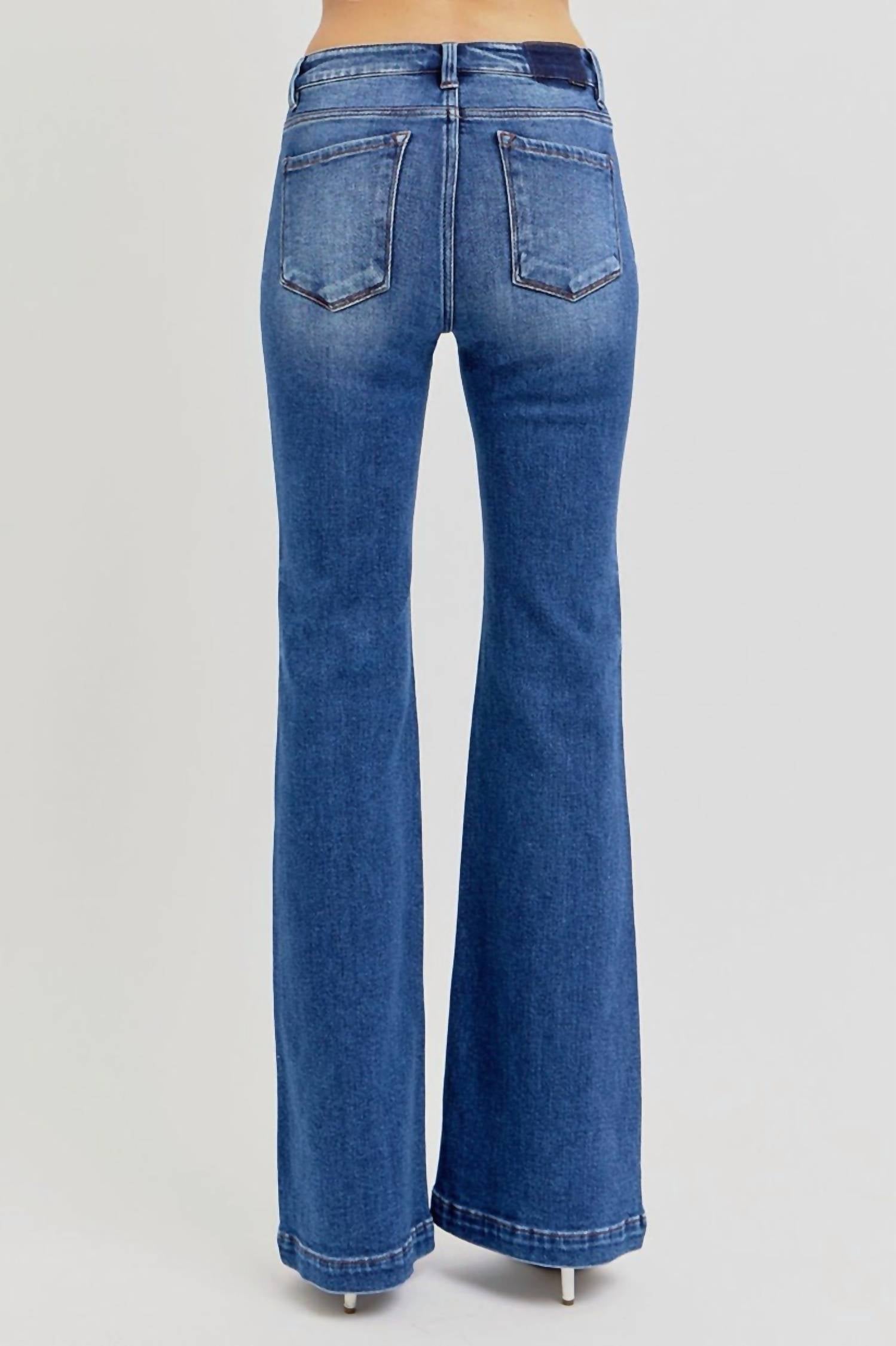 Risen - Low-rise Flare Jeans