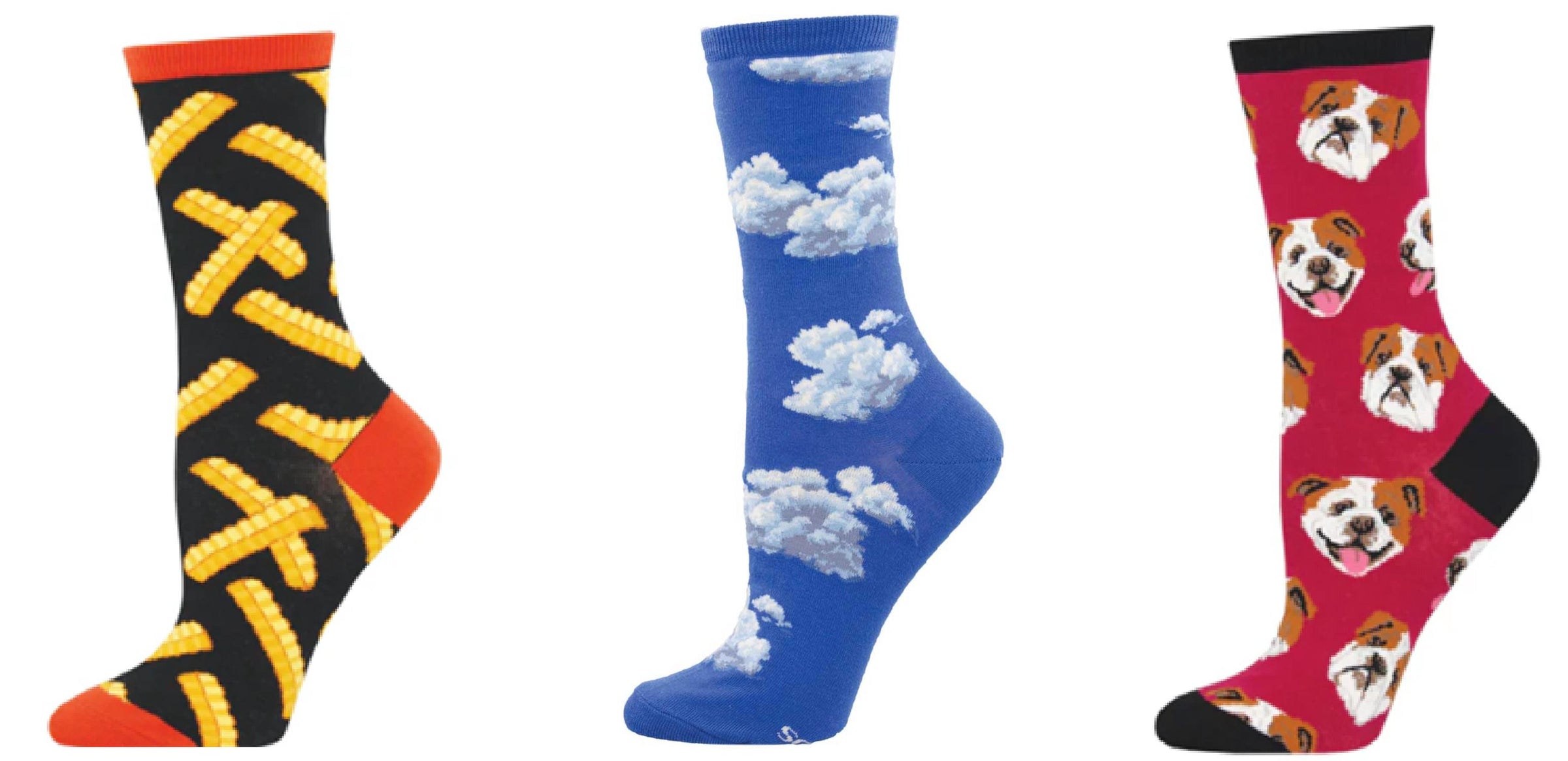 SOCKSMITH Women's Crinkle Cut & Slightly Cloudy & Incredibull Socks - Set Of 3 Pair in multi - women's accessory