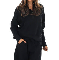 Reflex Easy Wear Fleece Half Zip Pullover in black - women's top - view 4