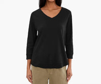 Elliott Lauren - 3/4 Sleeve V-neck Tee