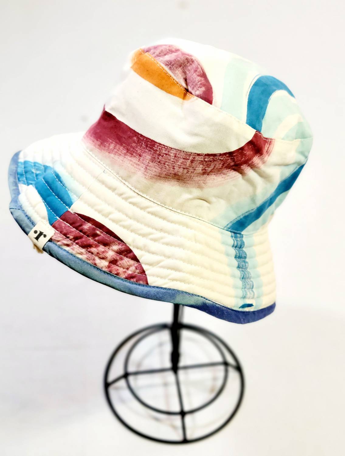 Romualda - Women's Bleu Glace Boa Bucket Hat