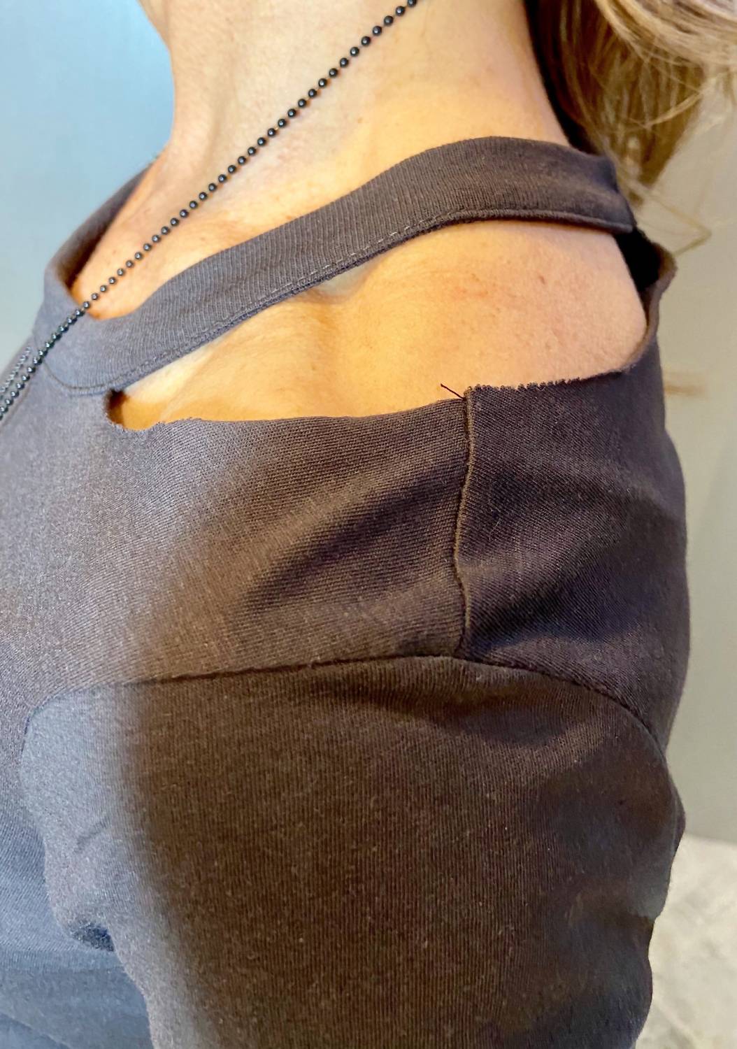 Chaser - Cutout Shoulder Long Sleeve Tee