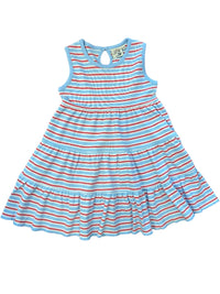 Luigi Kids - Girl's Tiered Sleeveless Dress