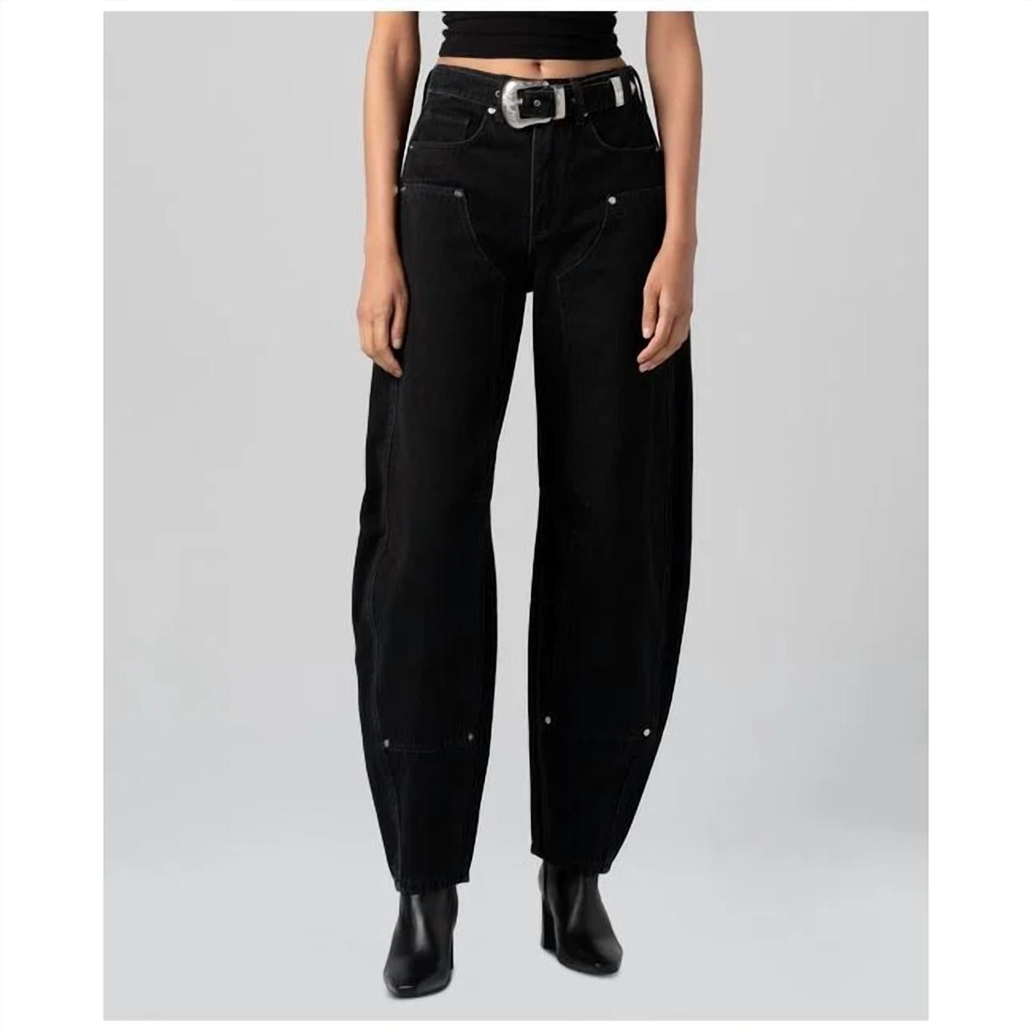 BLANKNYC Wild Card Denim Jeans in black - women's pants