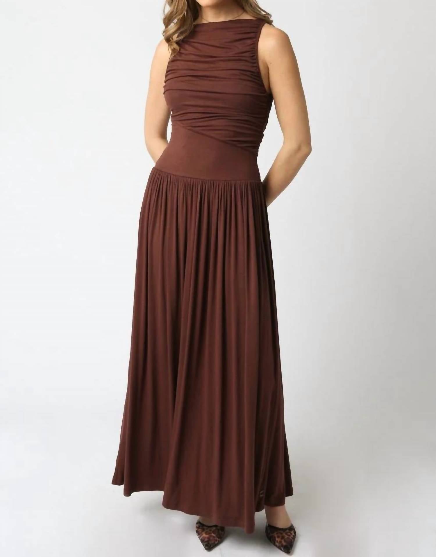 Olivaceous - Leni Maxi Dress