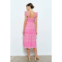 Ina Fashion - Alessia Eyelet Midi Dress