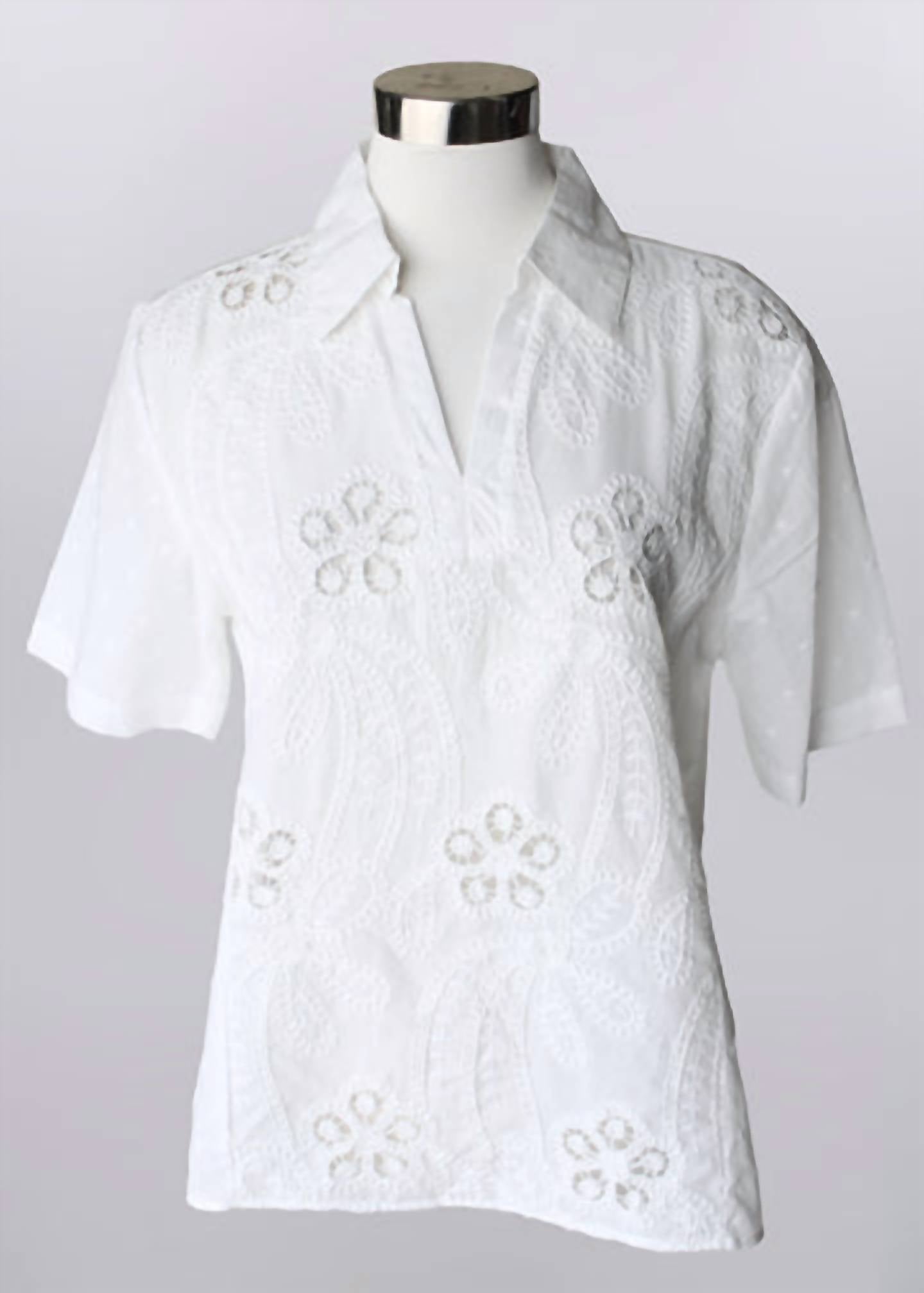 Keren Hart - Women's Crocheted Polo Shirt