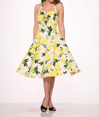 Orchid Bloom - Halter Swing Dress