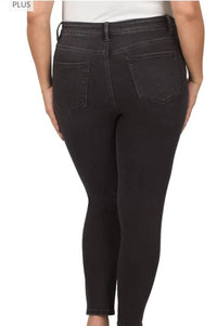 Zenana - High Rise Ankle Skinny Jeans - Plus
