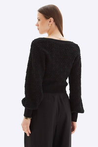 Chrldr - Noemy Textured Cardigan Sweater