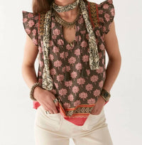 Maison Hotel - Charlize Flutter Sleeve Blouse
