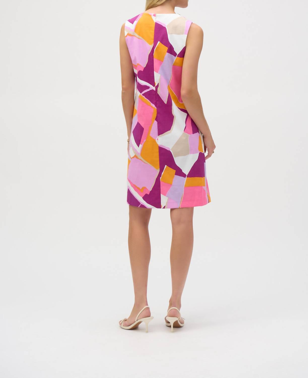 Joseph Ribkoff - Poplin Abstract Print Trapeze Dress