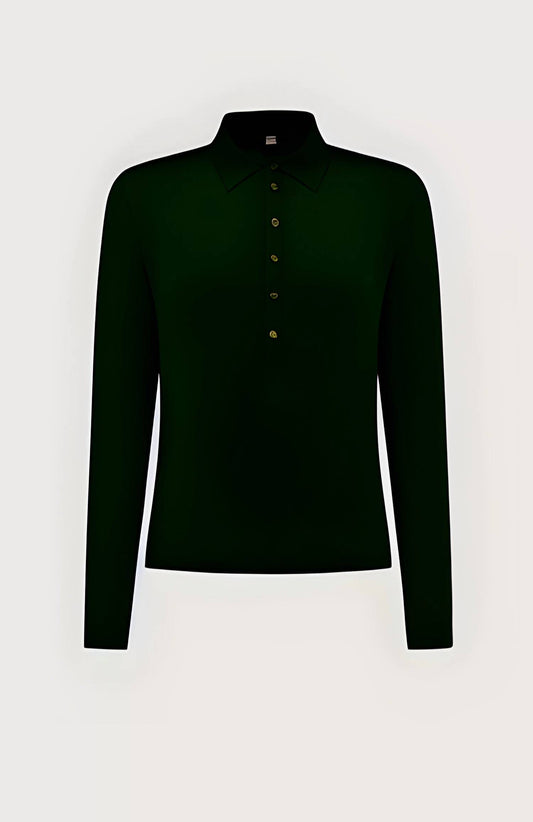 Seventy - Women's Slim Fit Bi-material Polo Shirt