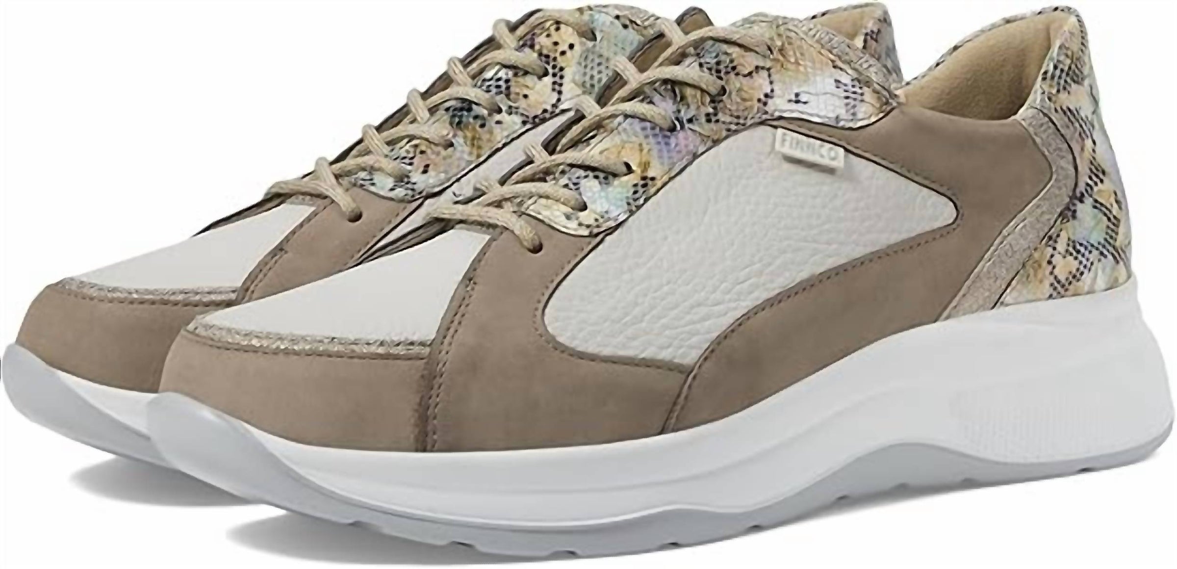 Finn Comfort Women's Piccadilly Sneaker in grey beige mountain - women's sneaker