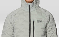 Mountain Hardwear Stretchdown Hoody in wet stone - men's jacket - view 6
