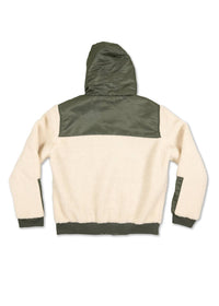 Iron & Resin Men's Tamarack Jacket in army natural - men's shirt - detail view
