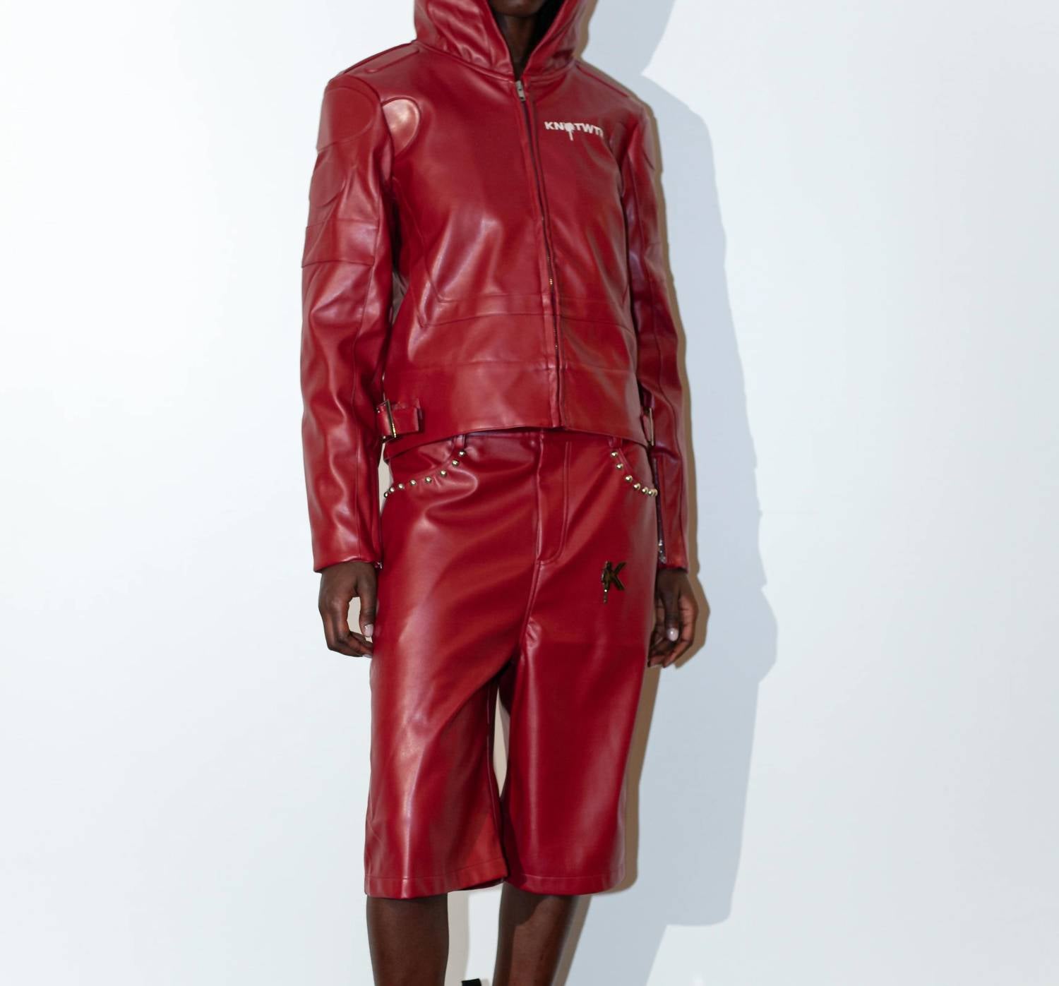 Knotwtr - I’m Worth A Lot Hooded Leather Jacket