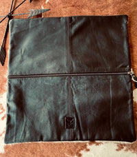 Equipage - Snaffle Bit Cowhide Leather Pillow Cover #2