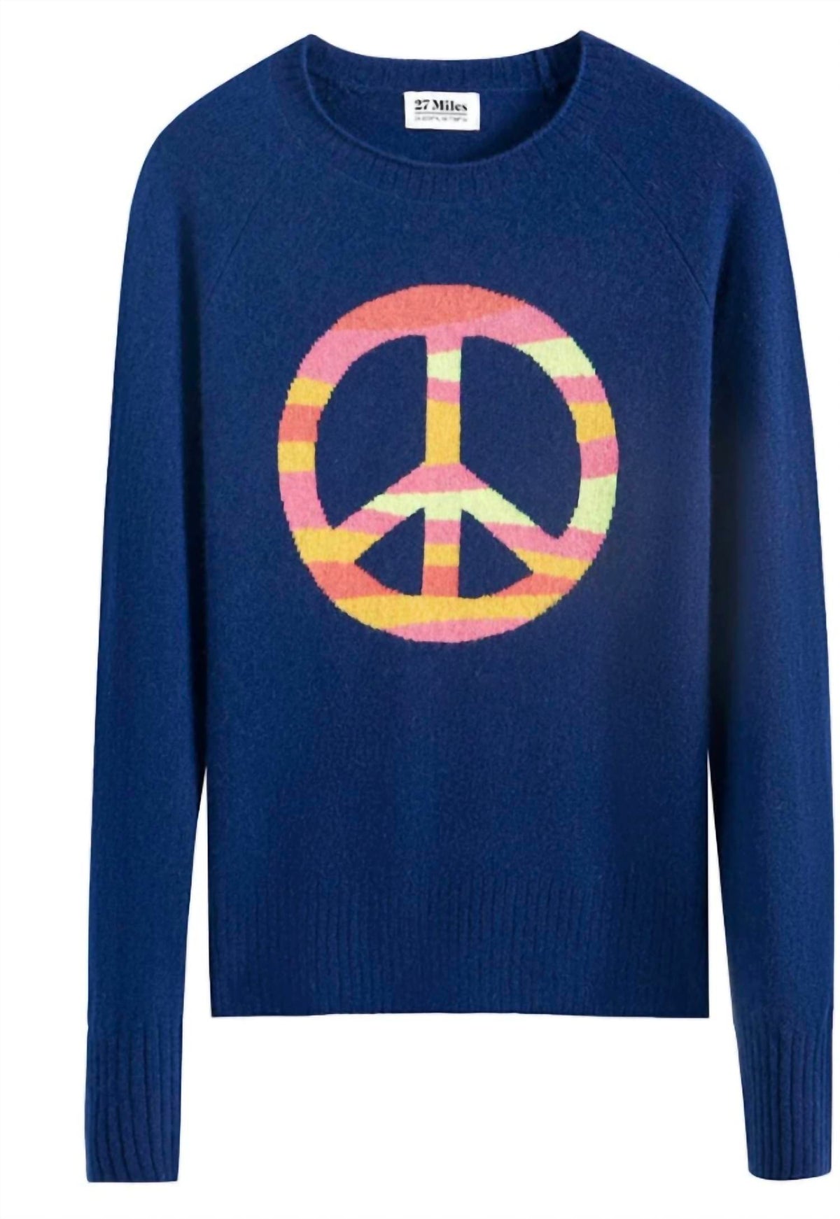 27 Miles Malibu - PANDA INTARSIA PEACE SWEATER