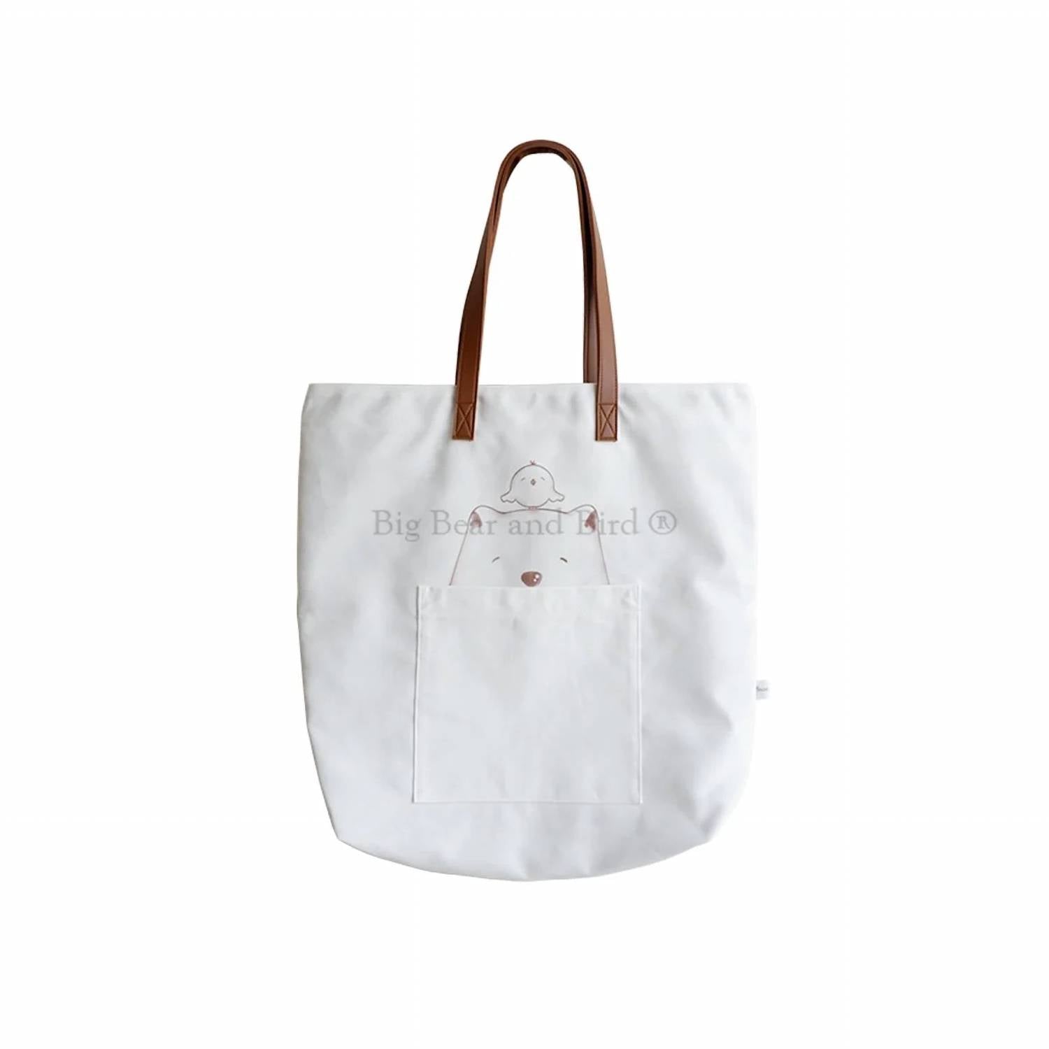 Big Bear And Bird - Classic Tote Hand Bag