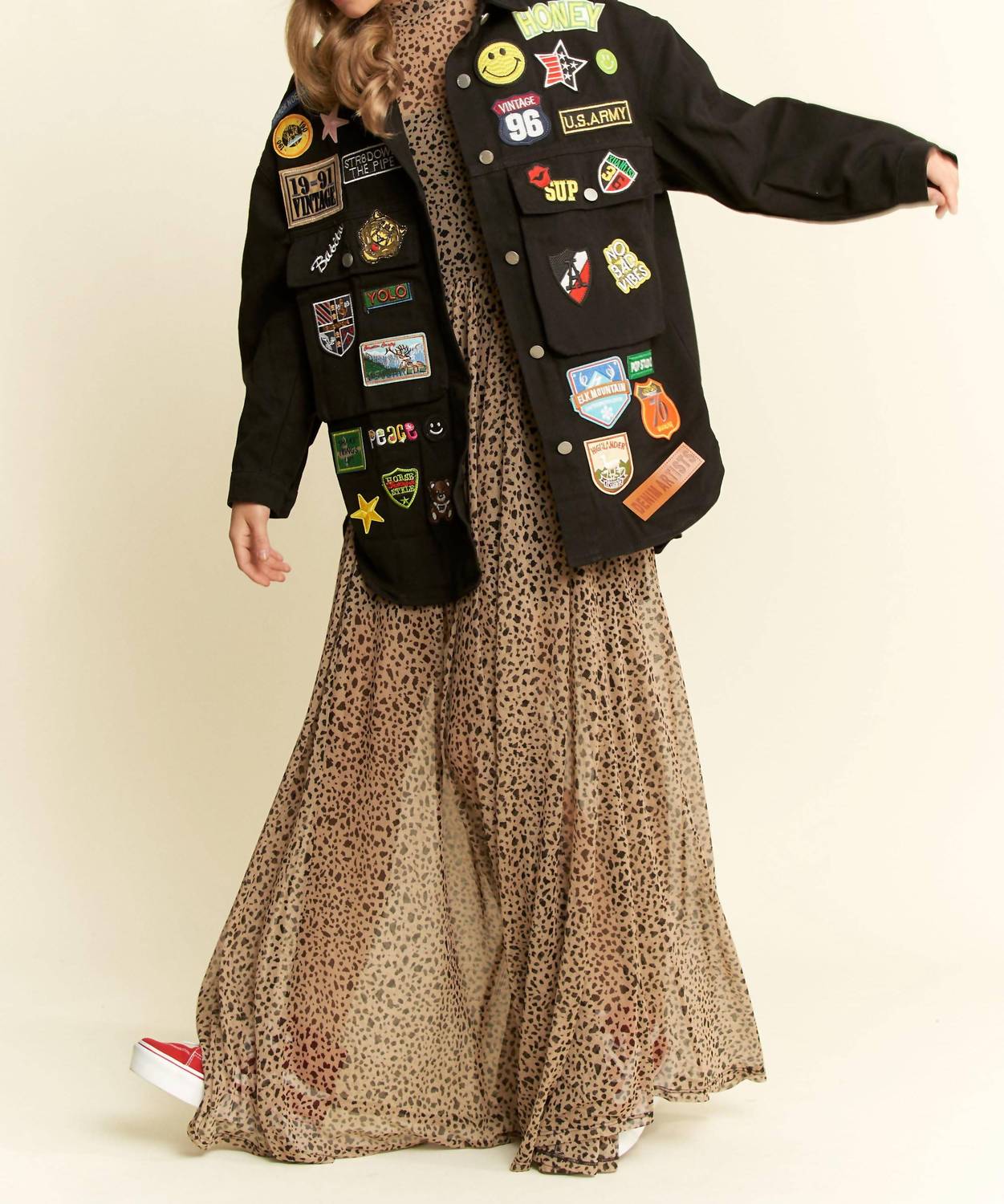 Jade By Jane - Multi-patch Oversize Jacket