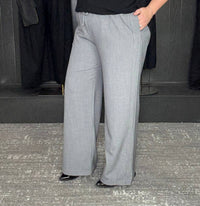 Before You Collection - Wide Leg Side Detail Pants