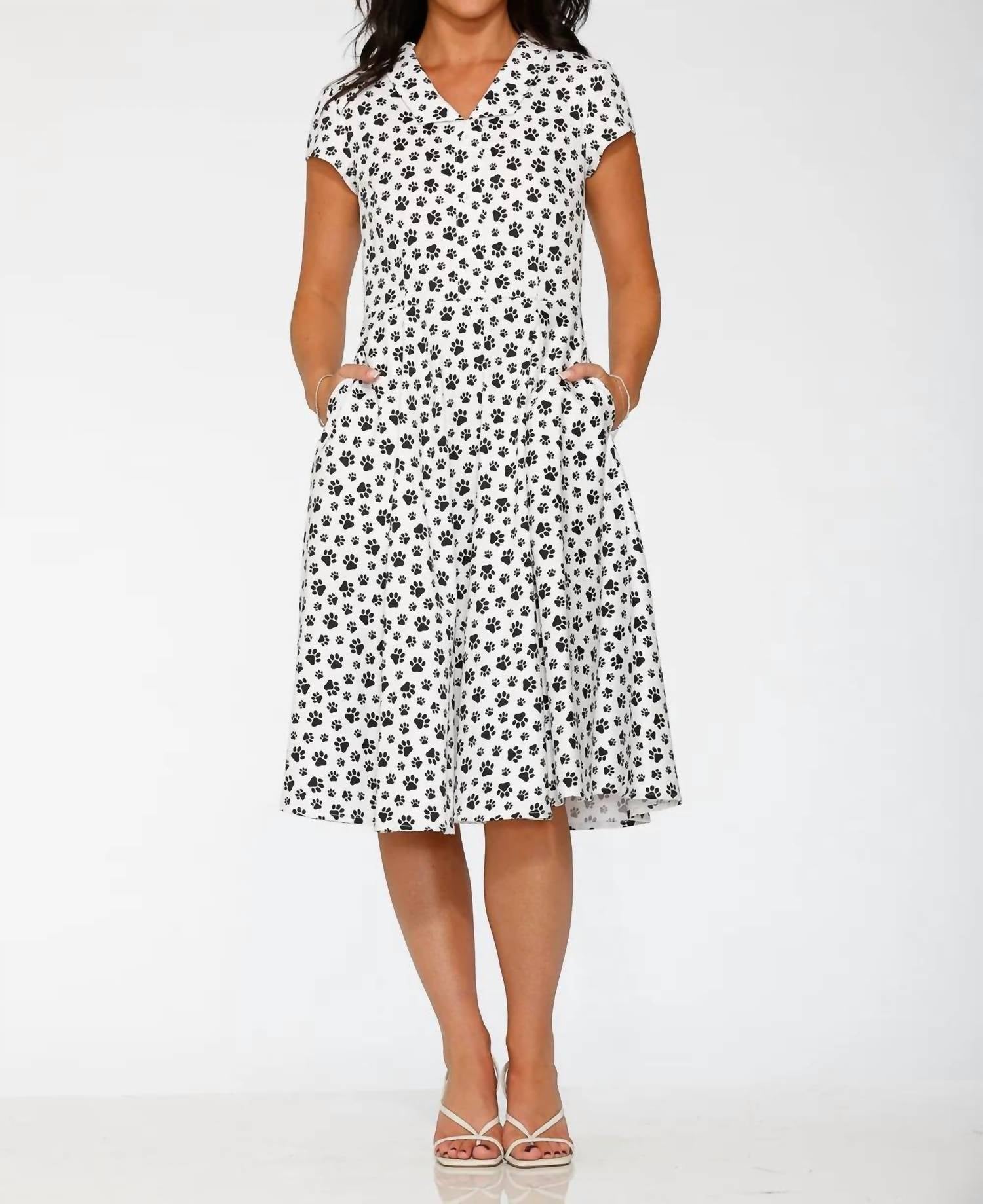 Orchid Bloom - Cat Paw Swing Dress