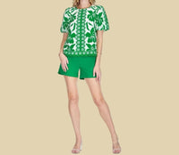 Jade - Emerald Moment Puff Sleeve Top