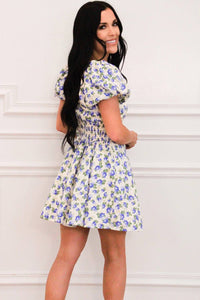 Mable - Jayde Floral Square Neck Mini Dress