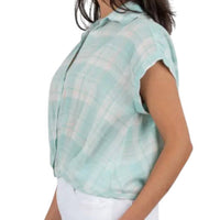 Kut From The Kloth - Gaia Plaid Blouson Shirt