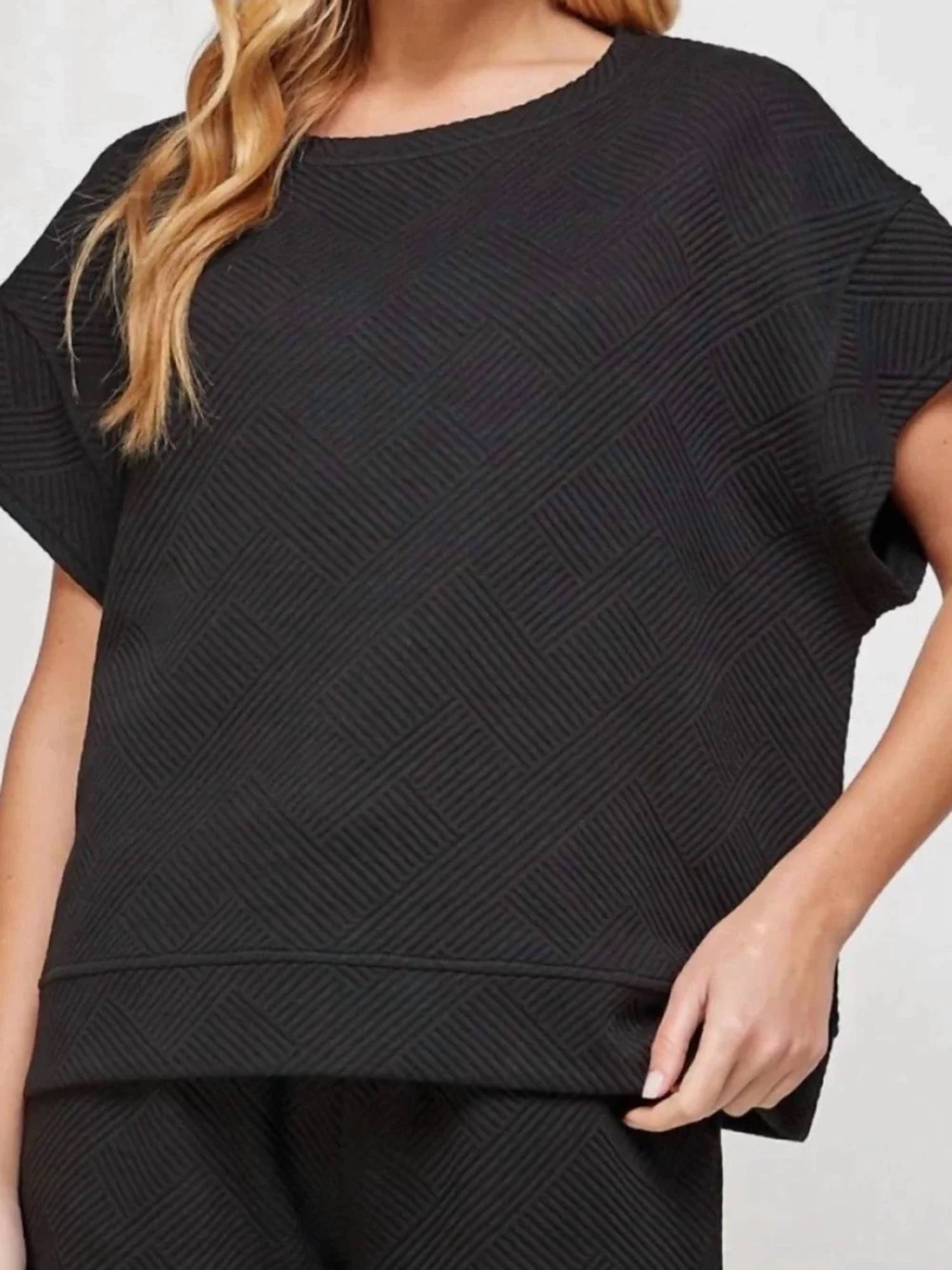 See And Be Seen - Jacquard Knit Textured Top