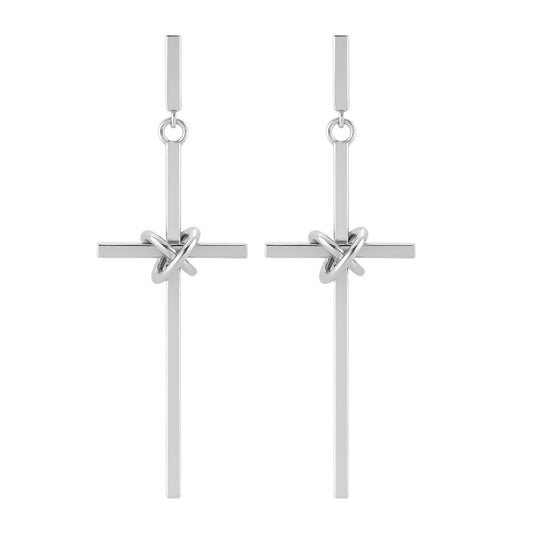 Allyanna Gifts - Women's Large Dangling Cross Earrings
