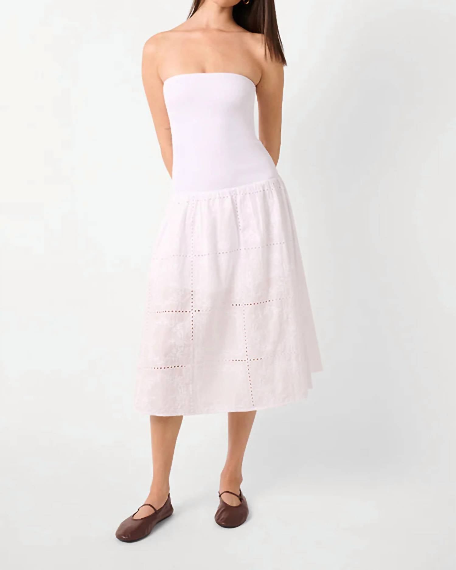 We Wore What - Ribbed Cotton Midi Dress