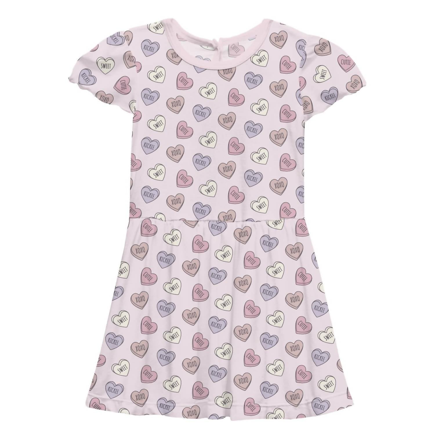 Kickee - Kid's Flutter Sleeve Twirl Dress With Pockets