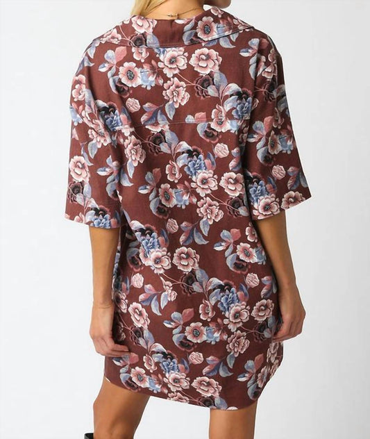 Olivaceous - Susan Floral Dress