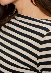 Sanctuary - Boatneck Long Sleeve Striped Tee