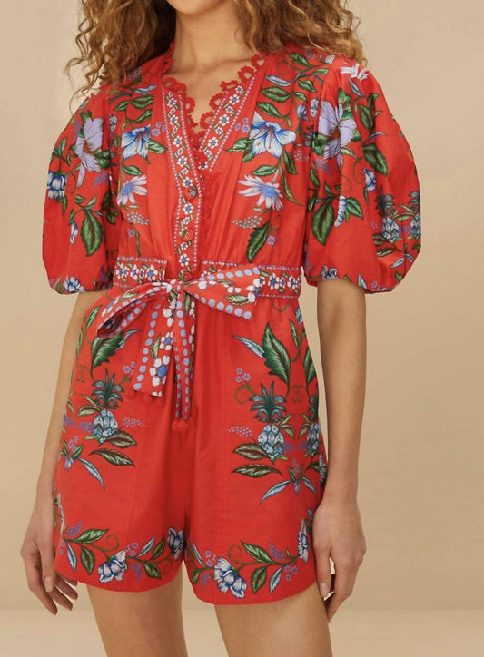 Farm Rio - Sweet Bloom Bouquet Organic Cotton Romper