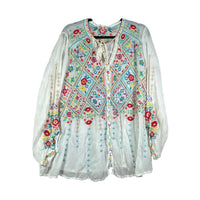 Johnny Was Arges Blouse in white - women's blouse