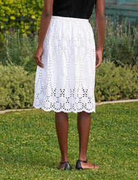 Frank & Eileen - Grace Eyelet Midi Skirt