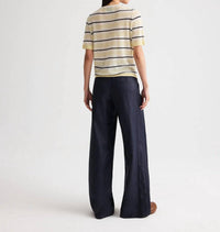 Twp - Women's Striped Short Sleeve Top