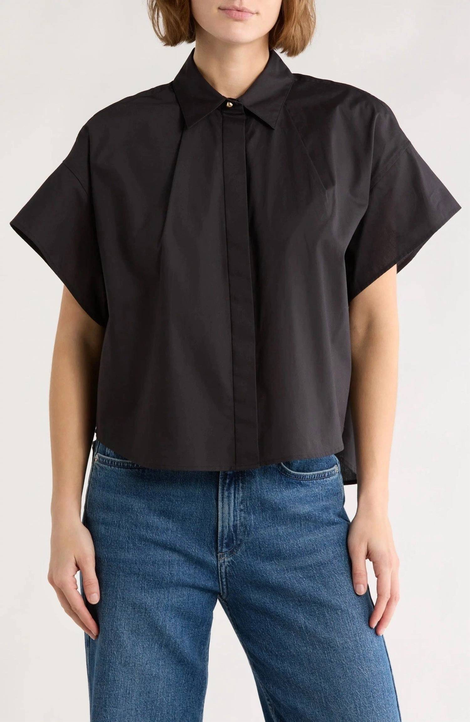 Rag & Bone - Maura Short Sleeve Poplin Shirt