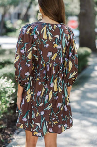 Entro - Floral High Neck Top