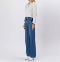 Lovervet - Elle Tummy Control 90's High Rise Wide Leg Jeans