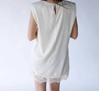 Luvee - Peyton Lace Trim Mini Dress