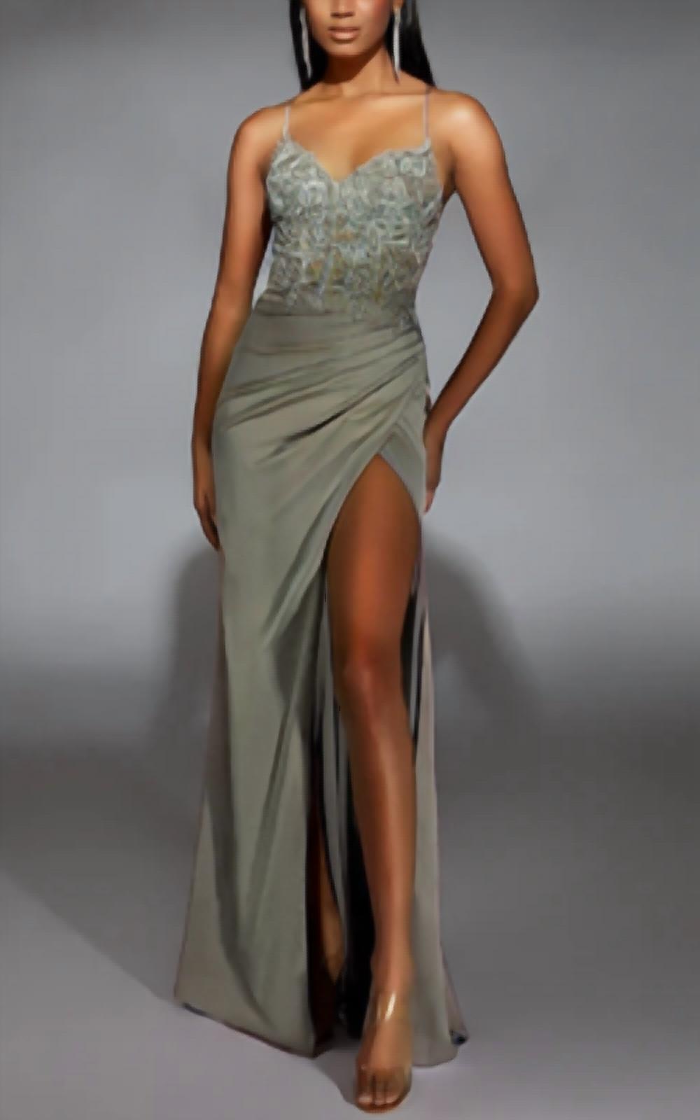 Alyce Paris - Long Dress With Embellished Bodice