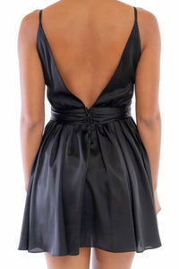 V Neck Mini Dress